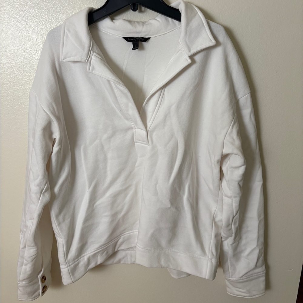 Banana republic terry polo shirt